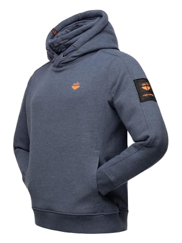 STONE HARBOUR Hoodie Emilio Eduardo in Dusty Blue Melange