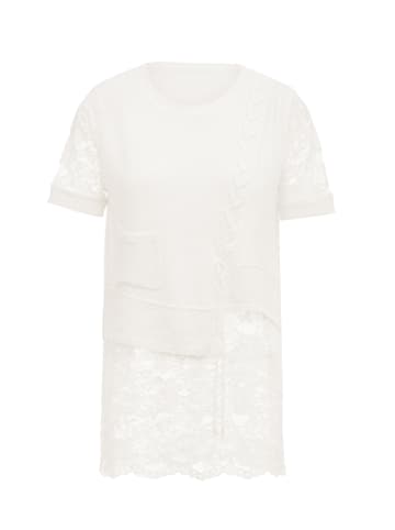 paino Damen Strickpullover in Wollweiss