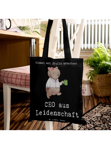 Mr. & Mrs. Panda Schultasche ZeichenO Leidenschaft mit Spruch in Schwarz