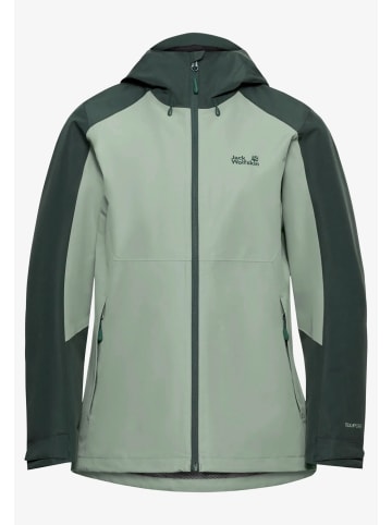 Jack Wolfskin Regenjacke in grün