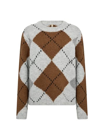soyaconcept Pullover SC-Acacie 1 in hellgrau cognac - 0001