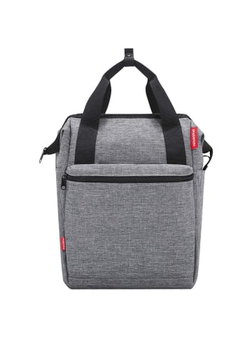 KLICKfix reisenthel Roomy GT 12 - Hinterradtasche 40 cm (twist sky rose) in twist silver
