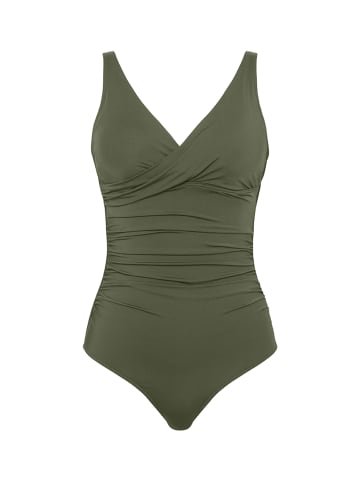 Sea Level Essentials Cross Front Multifit One Piece in KHAKI