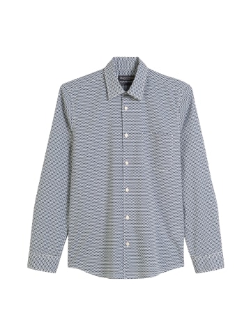 Marc O'Polo Hemd shaped in Medium Blue