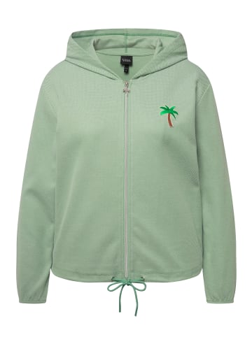Ulla Popken Sweatjacke in lichtgrün