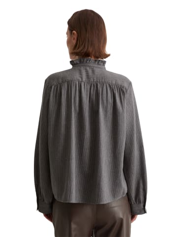 Marc O'Polo Nadelstreifenbluse regular in Dark Grey