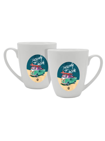 Geda Labels Tasse VW Ready to ride 360ml in Weiß - 360ml