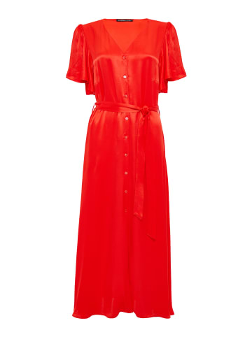 Threadbare Sommerkleid THB Salad Satin Midi in Red