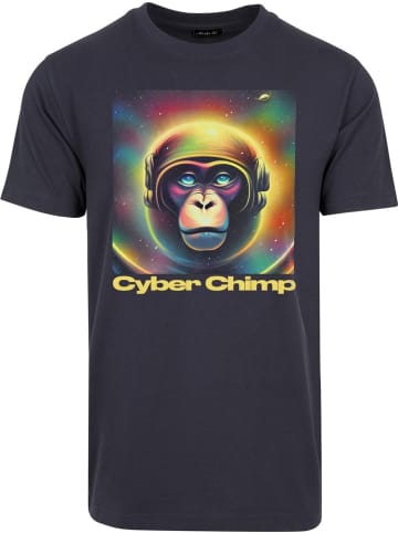 Mister Tee T-Shirt "Cyber Chimp Tee" in Blau