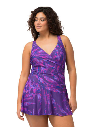Ulla Popken Badeanzug in tiefes violett