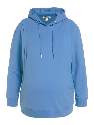 Ulla Popken Sweatshirt in mattes blau