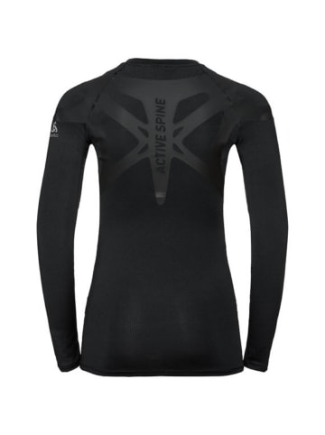 Odlo Unterhemd BL TOP Crew neck l/s ACTIVE in Schwarz