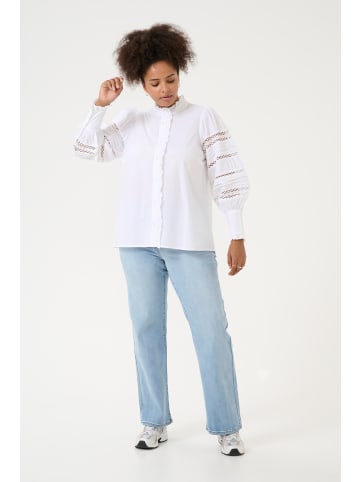KAFFE curve Langarm - Hemd KCwilla in Optical White
