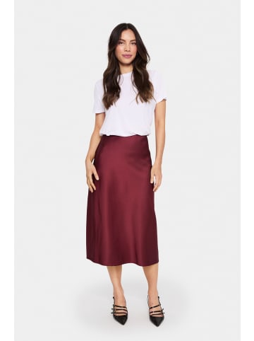 SAINT TROPEZ Rock HafiaSZ Gerade Passform in Burgundy