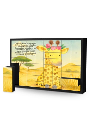 Mr. & Mrs. Panda Adventskalender Giraffe Blumenkranz Design mit ... in Weiß