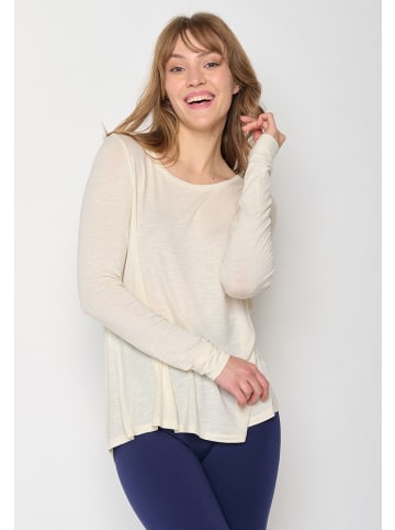 GreenBomb Longsleeve Basic in Creme Weiß