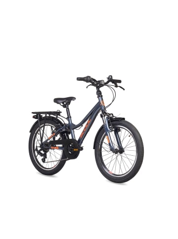 S'COOL Kinderfahrrad - troX 20 Zoll 6-Gang | ab 6 Jahre - Dark Grey/Aqua
