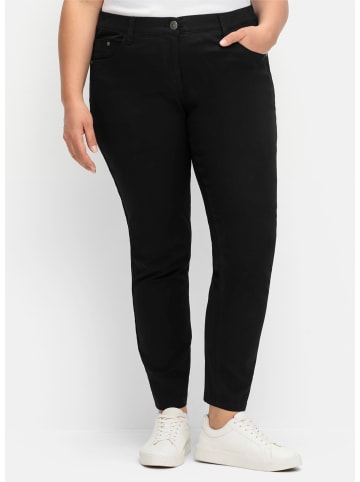 sheego Stretch-Hose in schwarz
