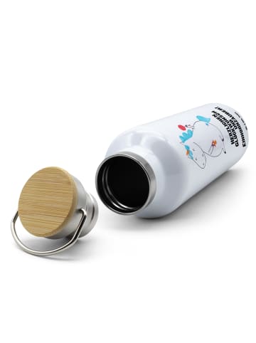 Mr. & Mrs. Panda Trinkflasche Einhorn Baby mit Spruch in Weiß