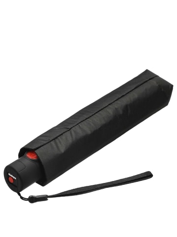 Knirps U.200 Ultra Light Duomatic - Taschenschirm Regenschirm (mat cross) in schwarz