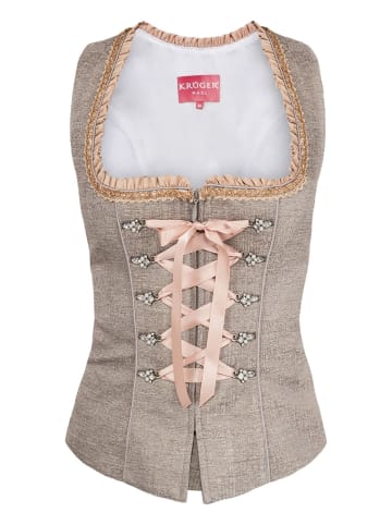 Krüger Dirndl Mieder 112464 in grau