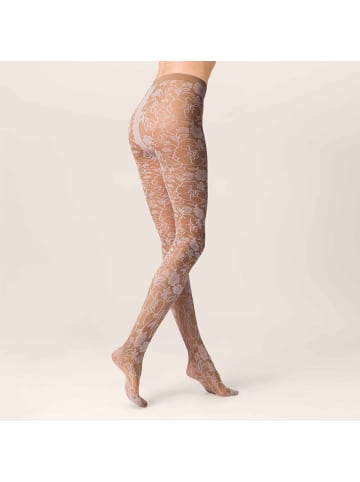 Kunert Feinstrumpfhose Bridal Love Blumenmuster in nude