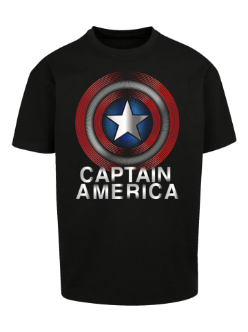 F4NT4STIC Oversize T-Shirt Marvel Captain America Flash Logo in schwarz