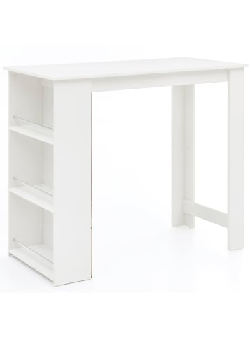 FineBuy Bartisch in Weiß / Spanplatte / 60x120x107