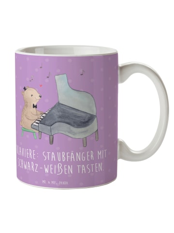 Mr. & Mrs. Panda Becher Klavier Staubfänger mit Spruch in Lavendeltraum