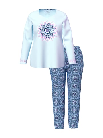Ulla Popken Pyjama in eismeerblau