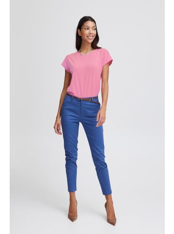 b.young Shirt Kurzarm Rundhals Sommer Top in Pink