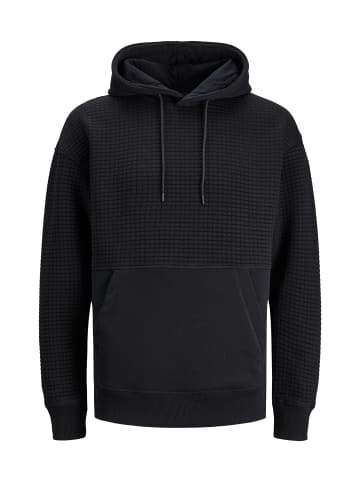 Jack & Jones Hoodie 'Black Structure' in schwarz