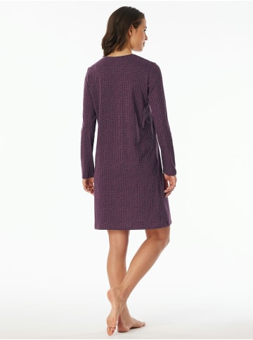 Schiesser Nachthemd Nightwear Serie in Pflaume