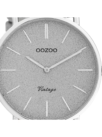 Oozoo Armbanduhr Oozoo Vintage Series silber mittel (ca. 32mm)