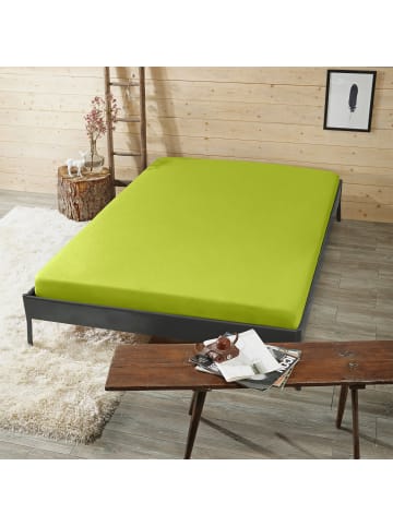 Erwin Müller Interlock-Jersey Spannbettlaken Memmingen in apfelgrün