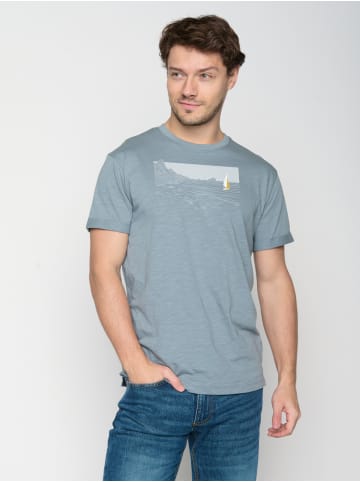 GreenBomb T-Shirt Nature Cliffsail in Grey Blue