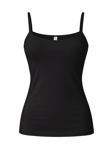Haasis Bodywear 3er-Set: Spaghettitop in schwarz