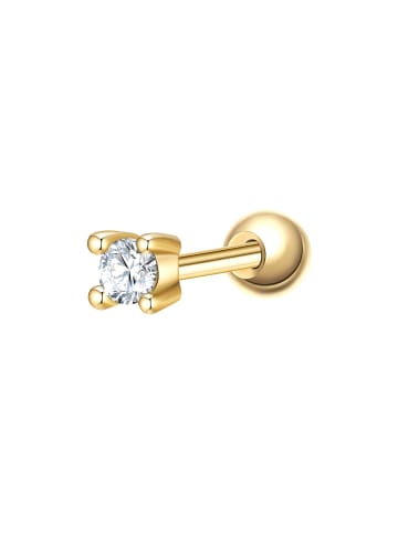 Glanzstücke München Piercing aus Sterling Silber mit Zirkonia in gelbgold