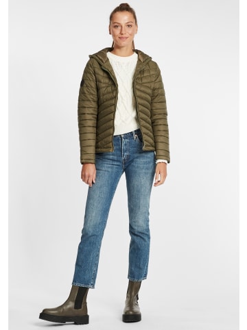Oxmo Steppjacke OXQuella 21900042ME Steppjacke Übergangsjacke mit Kapuze in Grün