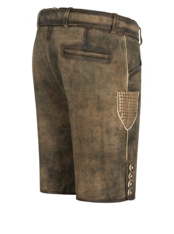 Stockerpoint Lederhose kurz Terence in Braun