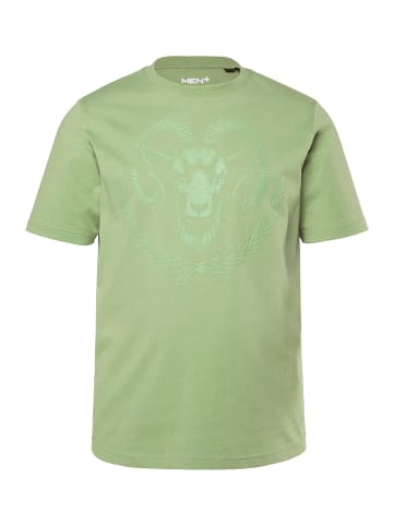 Men Plus Kurzarm T-Shirt in salbeigrün