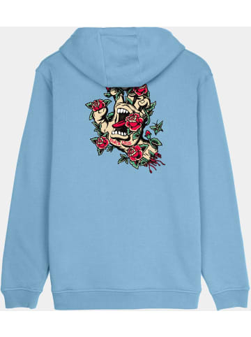 Santa Cruz Hoodie "Screaming Flash Hand Hood" in Blau