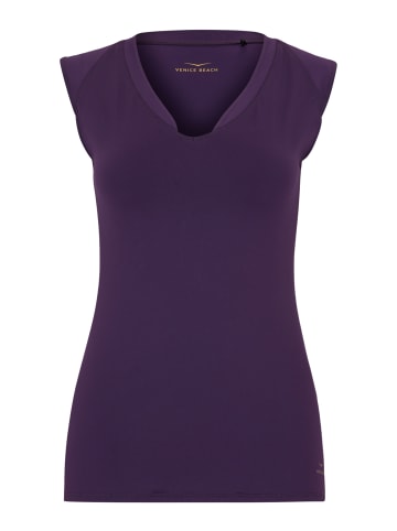 Venice Beach T-Shirt VB Eleam in eggplant