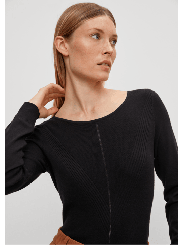 comma Pullover langarm in Schwarz