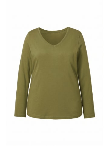 Ulla Popken Shirt in avocado grün