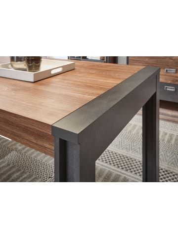 Furn.Design Esstisch Eiche Stirling, Matera grau, Küchentisch 154 x 90 cm