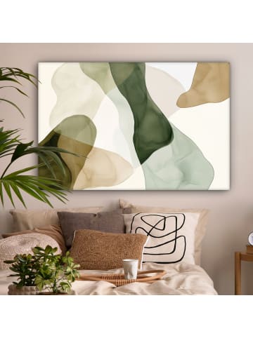 MuchoWow Leinwand Bilder Salbeigrün