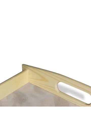 Mr. & Mrs. Panda Tablett Giraffe Blumenkranz ohne Spruch in Sandig