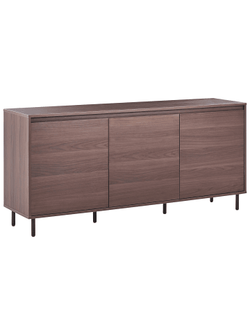 Beliani Sideboard NIKEA in Braun/Schwarz - (W) 165 x (H) 75 x (L) 40 cm
