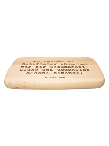 Mr. & Mrs. Panda Schneidebrett Holz Spruch 96. Geburtstag mit Sp... in Transparent